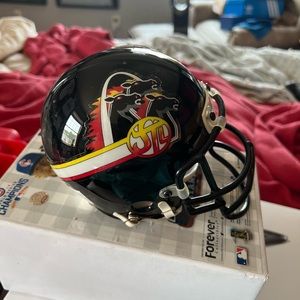 New WFL mini football helmet